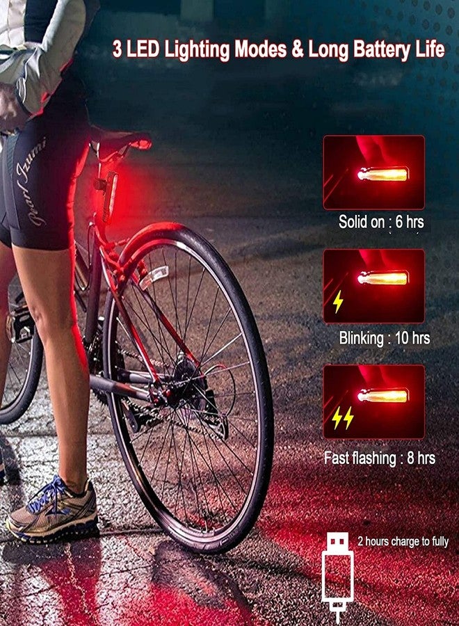 FABSPORTS أضواء ليزرية فاخرة قابلة لإعادة الشحن عبر منفذ USB من فابسبورتس، للدراجات الهوائية، والدراجات البخارية، وألواح التزلج، إلخ. هدية مثالية للأطفال، إكسسوارات لركوب الدراجات، ضوء خلفي آمن للدراجة، عبوة من قطعة واحدة - Image 5