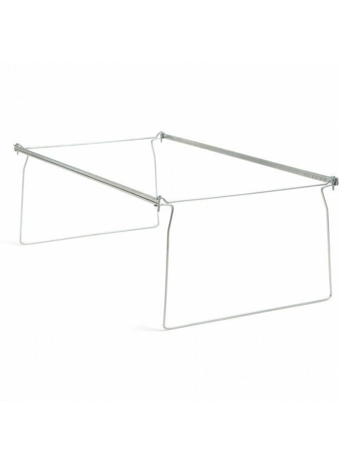 Smead Smead Steel Hanging File Folder Frame, Legal Size, Gray, Adjustable Length 23" to 27", 2 per Pack (64873)  - Image 1