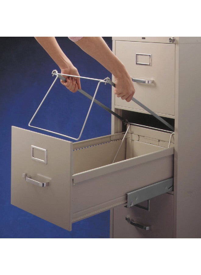 Smead Smead Steel Hanging File Folder Frame, Legal Size, Gray, Adjustable Length 23" to 27", 2 per Pack (64873)  - Image 5