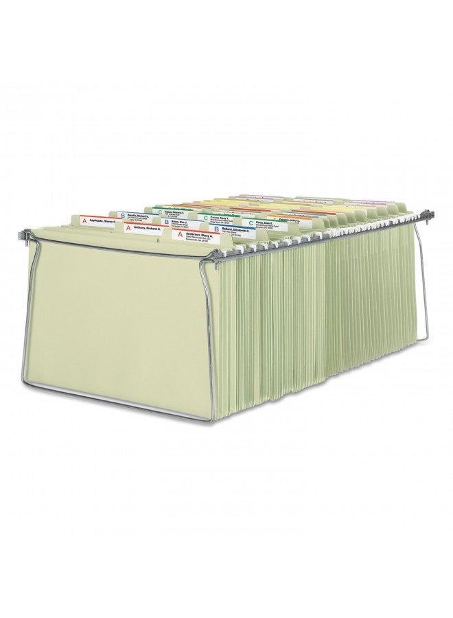 Smead Smead Steel Hanging File Folder Frame, Legal Size, Gray, Adjustable Length 23" to 27", 2 per Pack (64873)  - Image 3