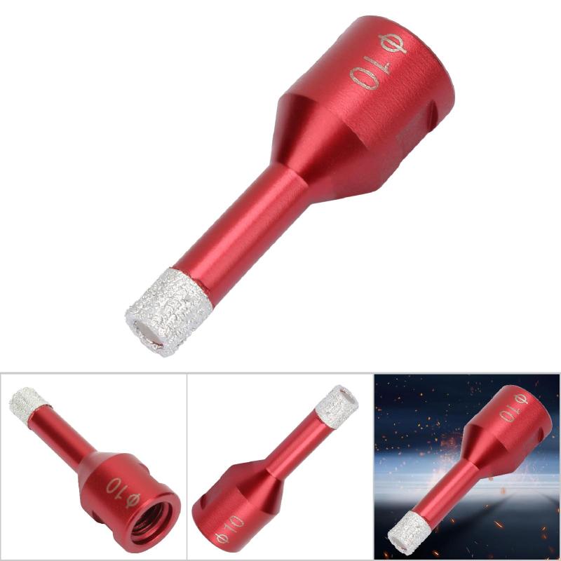 Diamond Hole Saw: Red Premium Diamond Material, Durable Fast Drilling - Smooth Seamless Coring, Vacuum Brazed Drilling Core Bit for Marble, Ceramic, Wall Material Angle Grinder Use - Image 4