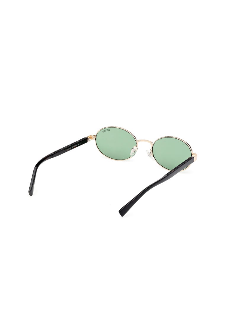 GUESS FULL RIM UNISEX OVAL GOLD METAL SUNGLASSES - Image 5