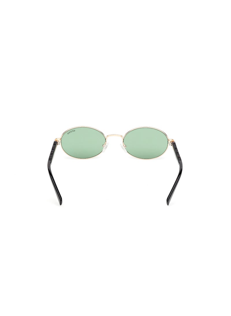 GUESS FULL RIM UNISEX OVAL GOLD METAL SUNGLASSES - Image 4