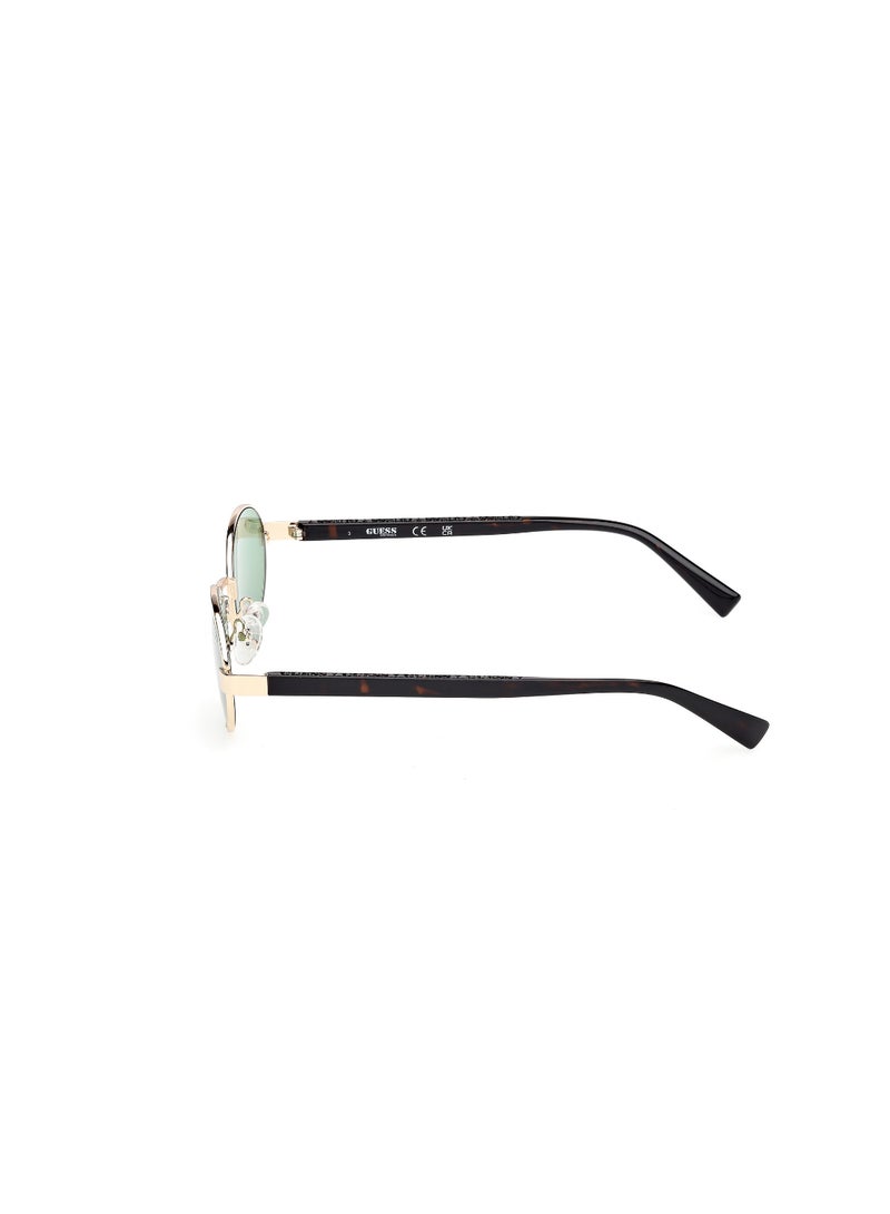 GUESS FULL RIM UNISEX OVAL GOLD METAL SUNGLASSES - Image 2