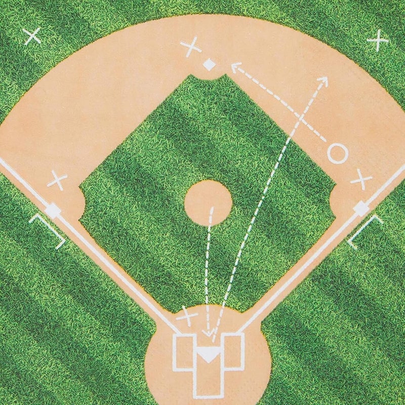 Blue Panda Baseball Party Napkins, Sports Birthday (6.5 x 6.5 In, 100 Pack) - Image 5