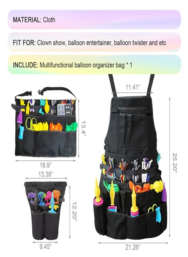 EHERDM Multi-pocket Balloon Organizer Bag Portable Workbag Multifunctional Balloon Tool for Clown Balloon Entertainer Balloon Twister Apron - Image 5