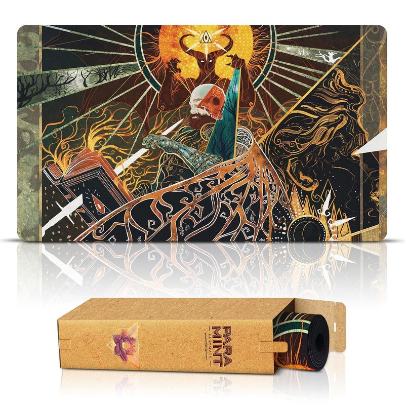 Paramint Demonic Tutor (Stitched) - MTG Playmat by Anato Finnstark - Compatible with Magic The Gathering Playmat - Play MTG, YuGiOh, TCG - Original Play Mat Art Designs & Accessories - Image 1