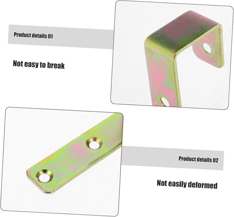 Gold Heavy Duty Ladder Hooks for Bunk Beds 2 Pack Mounting Brackets with Screws Easy Installation Space Saving - Image 4