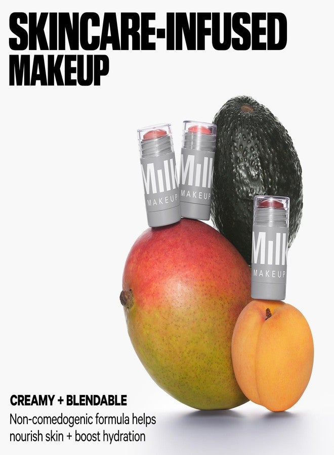 Milk Makeup Lip and Cheek Tint - Pigmented Cream Stick - Natural Vegan Formula - 6ml (SMIRK - Dusty Rose with Shimmer) - Image 3