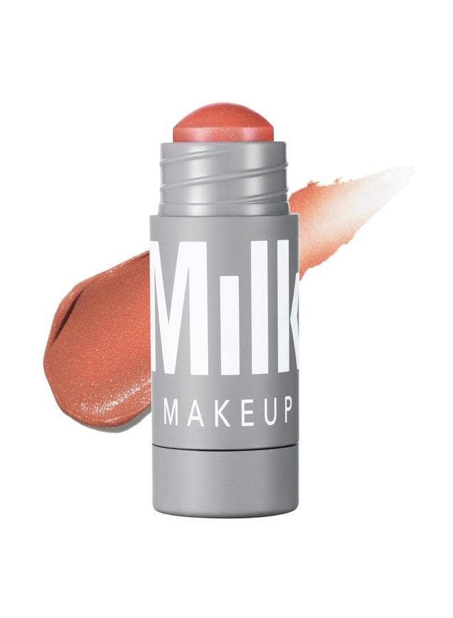 Milk Makeup Lip and Cheek Tint - Pigmented Cream Stick - Natural Vegan Formula - 6ml (SMIRK - Dusty Rose with Shimmer) - Image 1