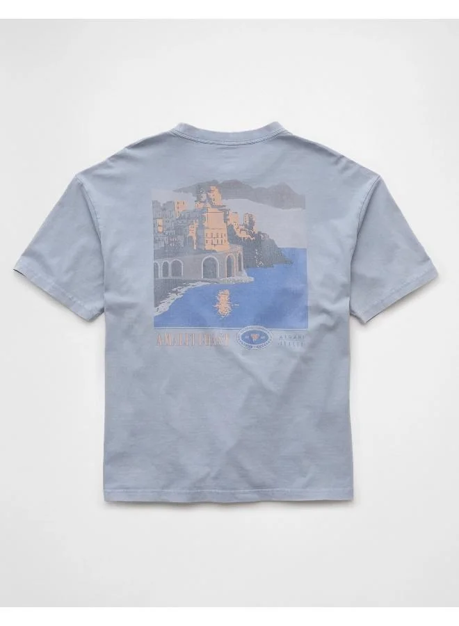 امريكان ايجل AE Boxy Destination Graphic T-Shirt