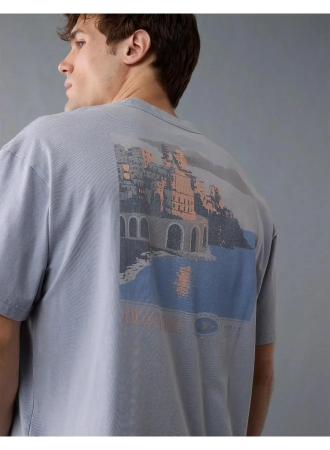 American Eagle AE Boxy Destination Graphic T-Shirt