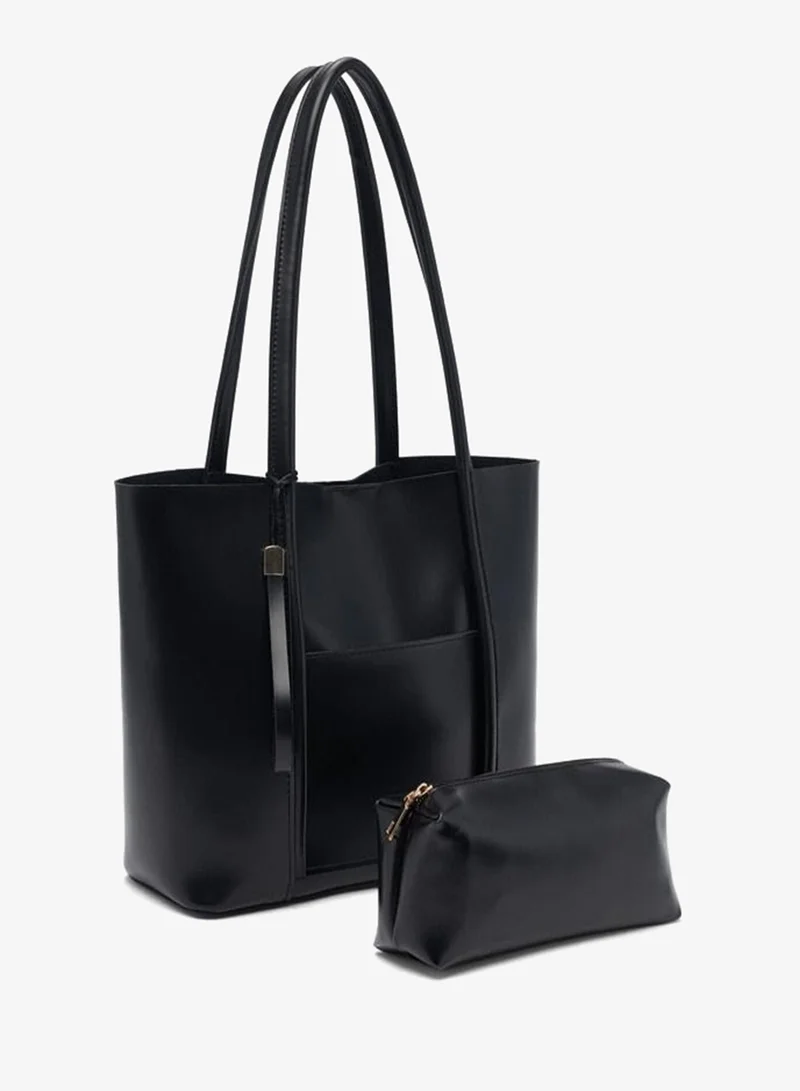 Shule Bags  Pebbled Black Shoulder Bag. for Women | Best Price UAE