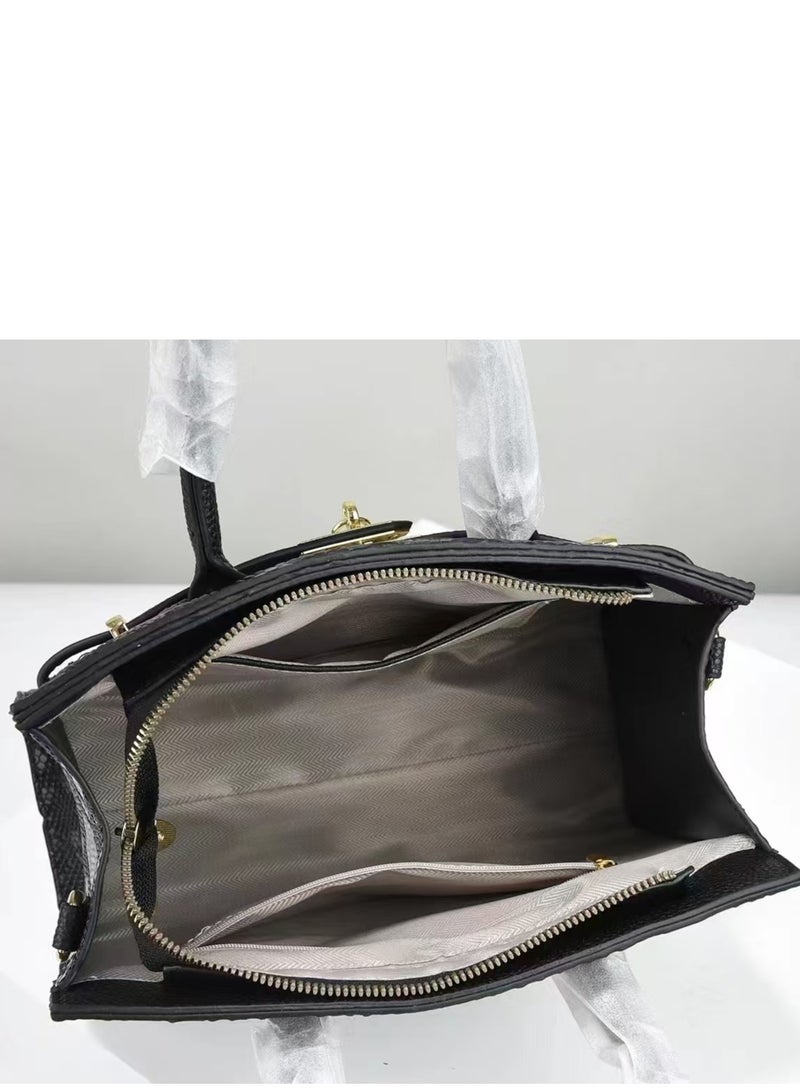 Women's Lizard Skin Pattern Tote Bags, Satchels Purses,Crossbody Bag - Green  - Image 3