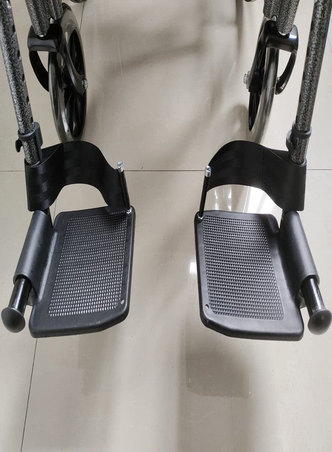 ComsenMed Wheelchair Leg Rest seat Belt Foot Strap,Heel Loops for Swing Away Foot Rest, Swing Away Legrest Footplates,Footrest,Wheelchair and Transport Chair Universal,(1Pair,Black) - Image 5