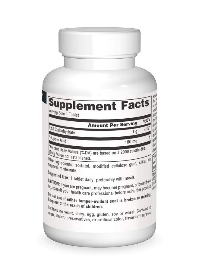 Source Naturals R Lipoic Acid 100Mg 30 Tablets - Image 4