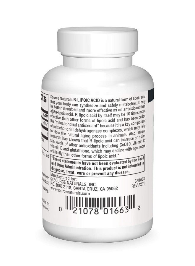 Source Naturals R Lipoic Acid 100Mg 30 Tablets - Image 3