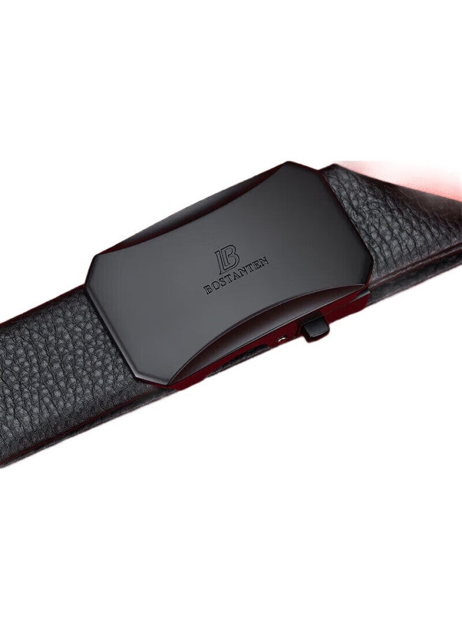 Bostanten Bostanten Men'S Leather Belt With Automatic Buckle, Top