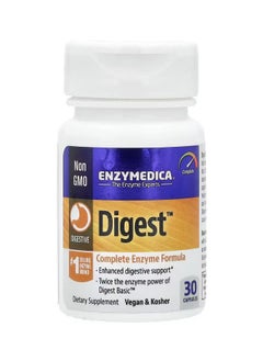 ENZYMEDICA Digest Complete Enzyme Formula 30 Capsules  - Image 1