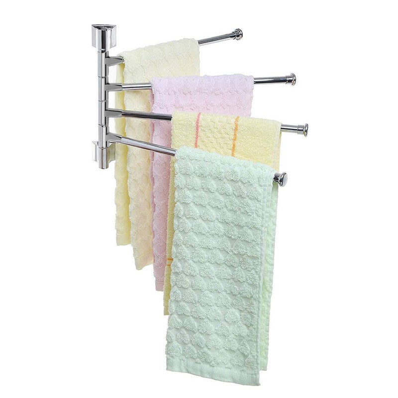 Filox Stainless Steel Towel Rack Arms for Kitchen and Bathroom Accessories (4 Arm) - Image 1