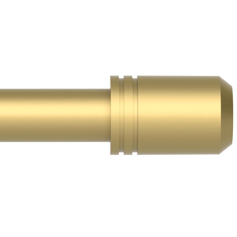 GXOACKJ Curtain Rods for Windows 28 to 48-60 Inches, 5/8 Inch Gold Adjustable Small Curtain Rod Set with Brackets for Bedroom Living Room - Image 1