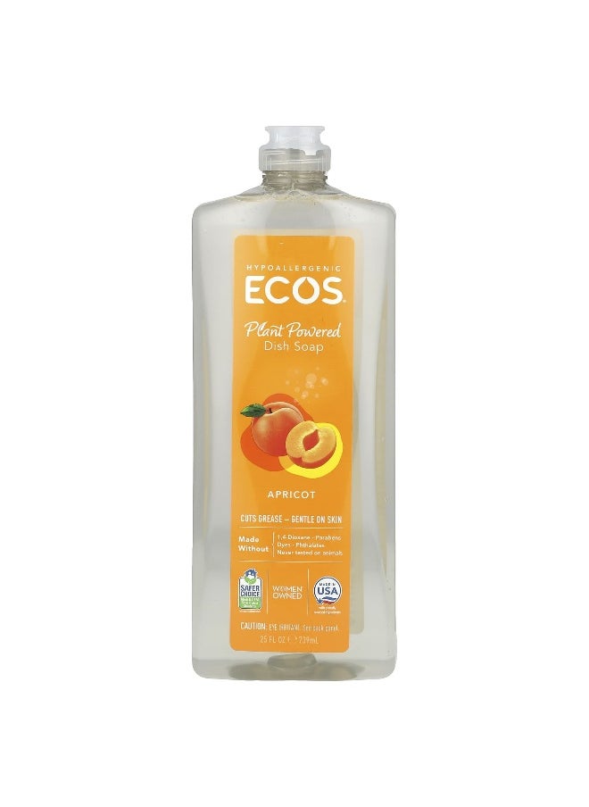 earth friendly products Earth Friendly Products, Plant Powered Dish Soap, Apricot, 25 fl oz (739 ml)  - Image 1