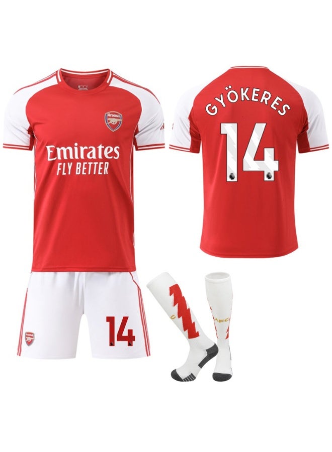 Arsenal football jerseys and shorts sets, breathable and quick-drying sports uniforms, football team jerseys, men's and women's youth teams, multiple sizes and colors, for training, matches and street wear - Image 1