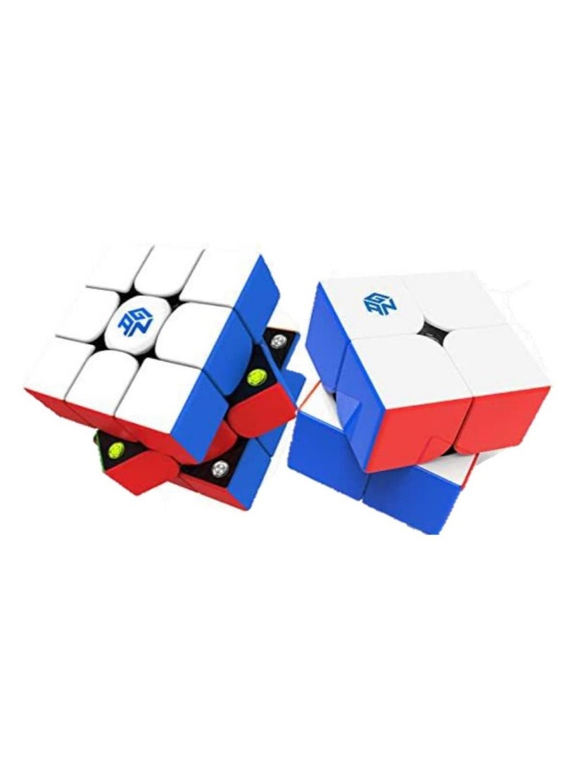 GANCUBE GAN 251 M Air 2x2 & GAN 356 M Lite Magnetic Speedcube Combo - Image 1