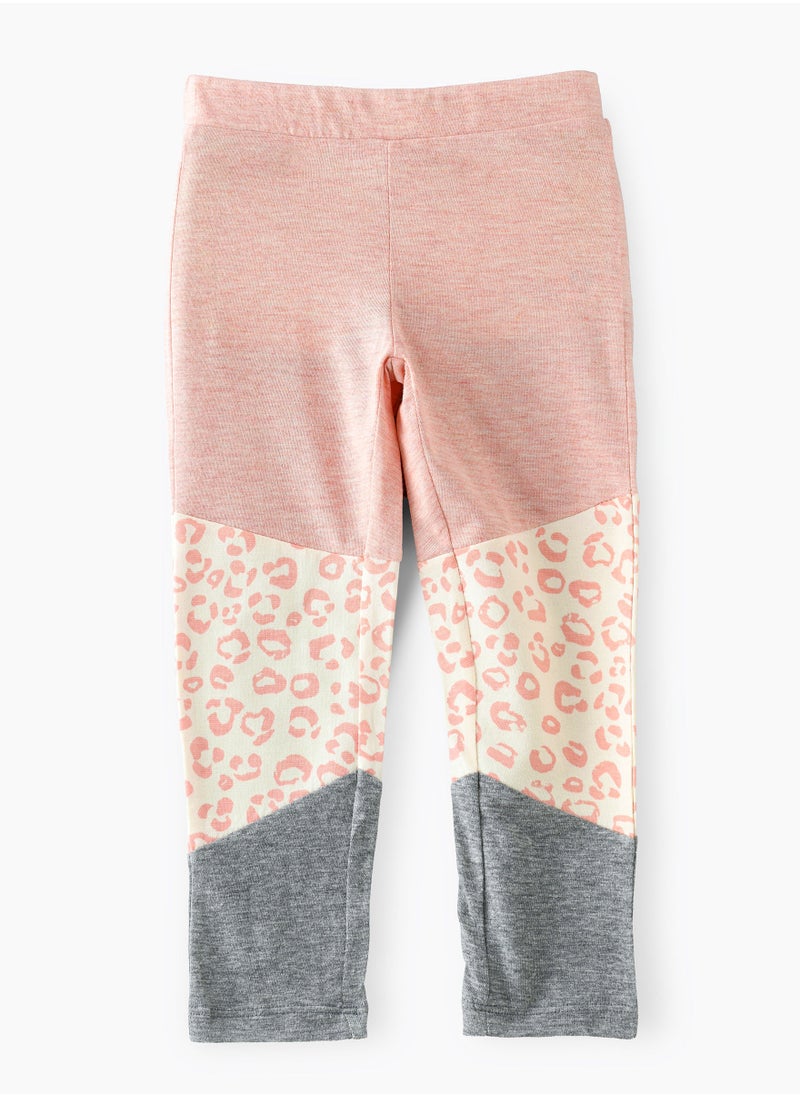 Jelliene Knitted leggings with cut & sew panels  - Image 1