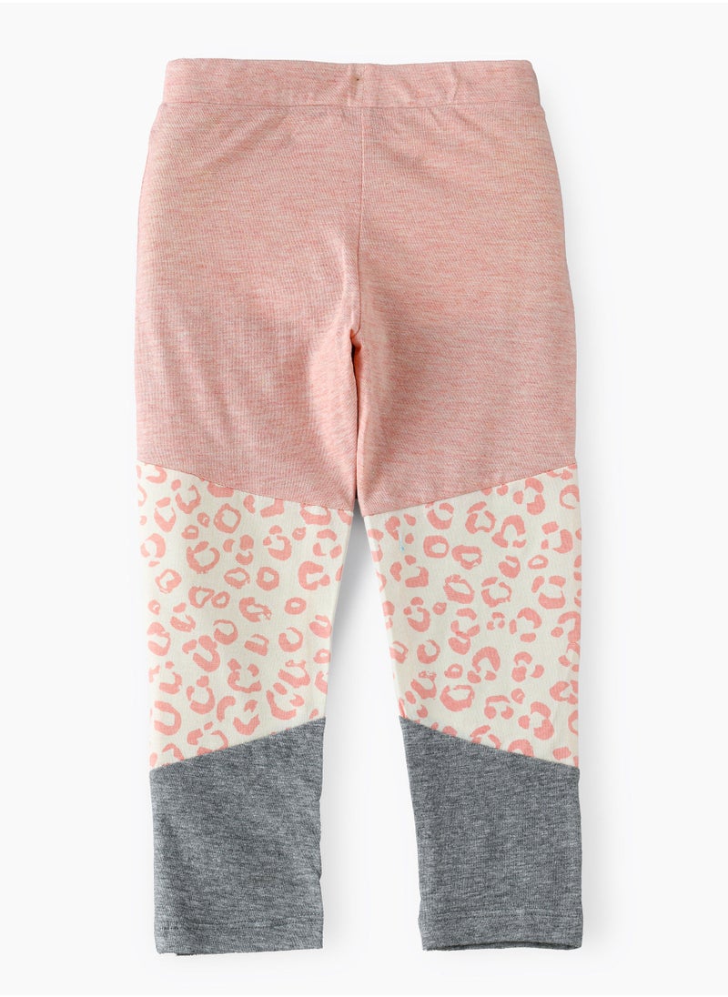 Jelliene Knitted leggings with cut & sew panels  - Image 2