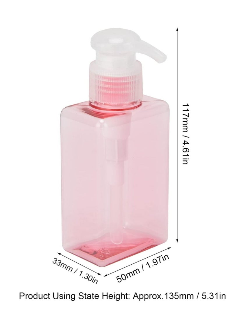 100 ML Refillable Pump Bottles Set of 3 Portable Travel Containers for Shampoo Lotion Shower Gel and Hand Soap - Image 3