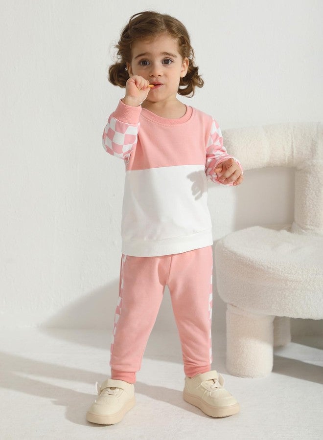 URMAGIC Toddler Baby Girl Clothes Fall Outfits Long Sleeve Sweatshirt Tops Pants Set for Girls 6 9 12 18 24 Months 2T 3T 4T - Image 3
