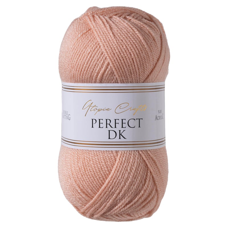 Utopia Crafts DK Double Knitting Yarn 100g Powder Pink