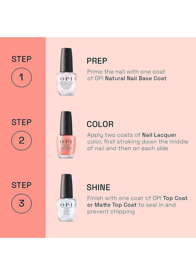 أو بي آي O.P.I طلاء أظافر 15 مل طلاء أظافر يدوم طويلاً ومقاوم للتشقق - Image 4