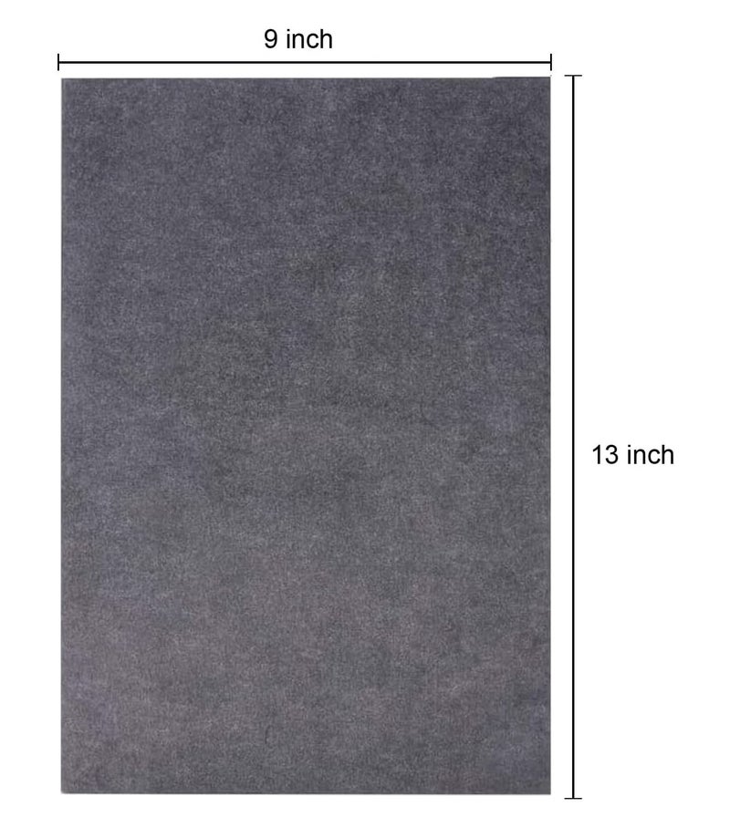 TKMOS 50 Sheets Graphite Transfer Tracing Carbon Paper (9 x 13 Inch) - for Drawings and Photos onto Wood Fabric Metal Canvas Paper - Black - Image 4