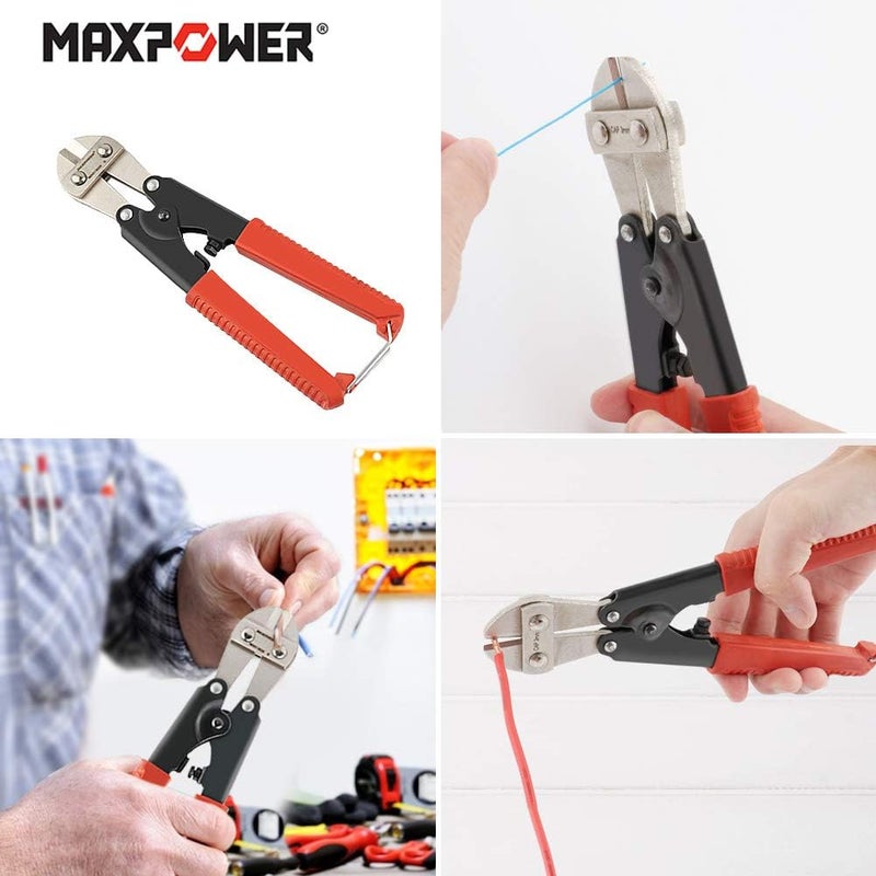 Max Power 2Pcs Bolt Cutter Set, 18-Inch Heavy Duty Bolt Cutter, 8-Inch Mini Bolt Cutter, Chrome Molybdenum Steel Blade - Image 4