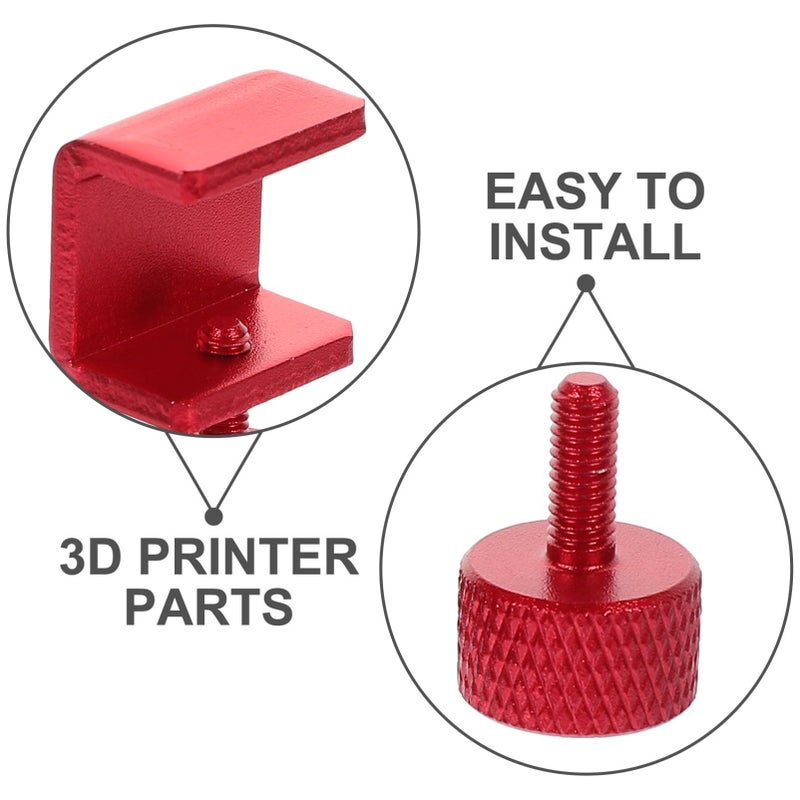 4 Pcs Adjustable Printer Bed Clips Heat Bed Glass Clips Secure Grip Easy Installation - Image 3