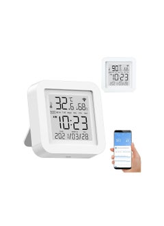 WiFi Temperature Humidity Monitor, Wireless Temperature Humidity Sensor with APP Alert, Digital Thermometer Hygrometer for Home Pet Garage Wine Cellar Greenhouse