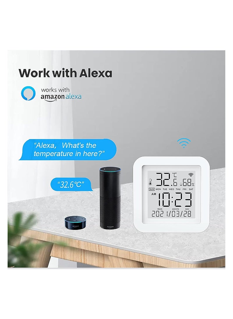 KASTWAVE - WiFi Temperature Humidity Monitor, Wireless Temperature Humidity Sensor with APP Alert, Digital Thermometer Hygrometer for Home Pet Garage Wine Cellar Greenhouse - Image 1