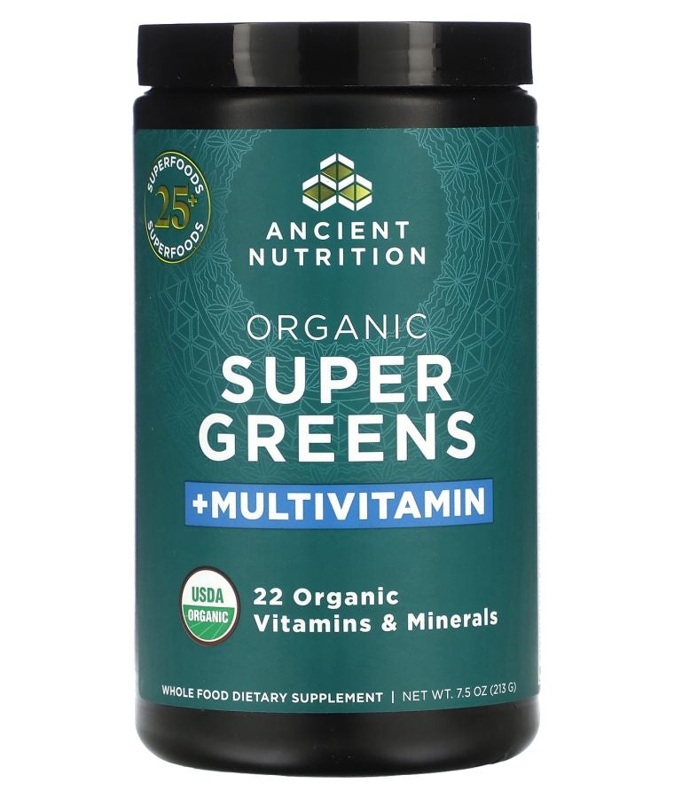 Ancient Nutrition Organic Super Greens + Multivitamin 7.5 oz (213 g)