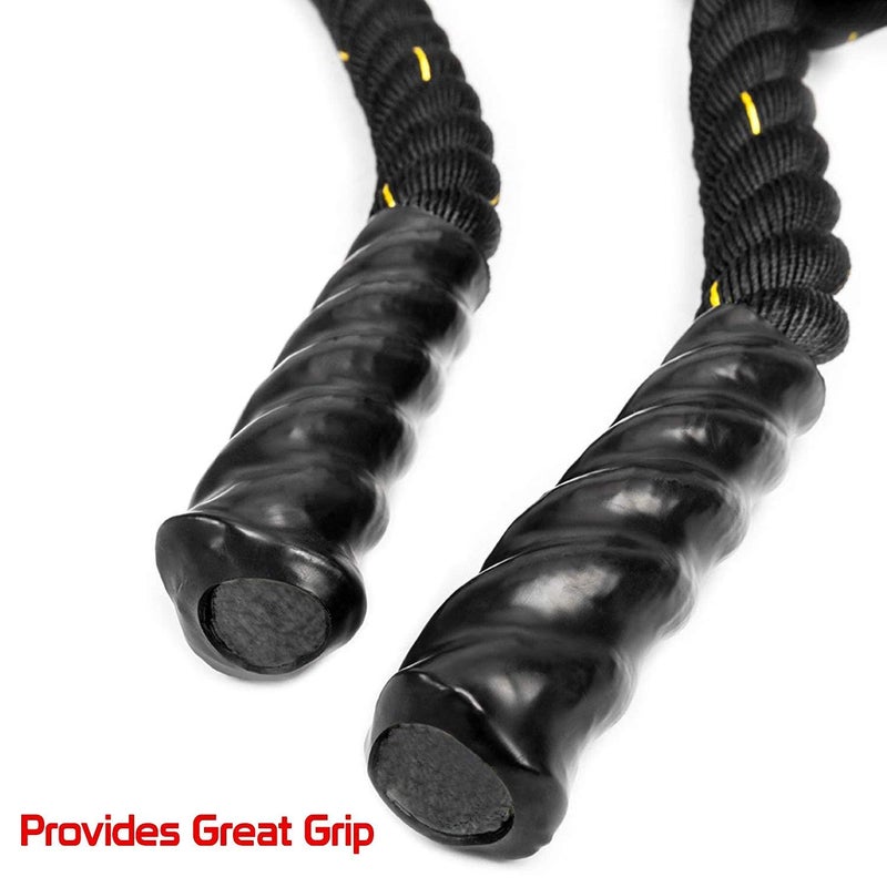 Derovan 15 Meter Professional Heavy‑Duty Poly‑Dacron Battle Rope – Wear‑Resistant 1.5‑Inch Thick Trainer Rope for CrossFit, Gym & Full‑Body Workouts - Image 3