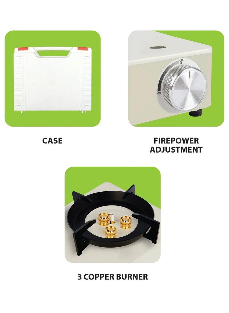 GO2CAMPS Premium Portable High-Flame Butane Camping Stove Kit with Auto Ignition, Durable Carry Case & 4 Included Fuel Canisters – Complete Outdoor Cooking Solution for Camping, Hiking, Backpacking, Picnics & Emergency Preparedness - Image 5