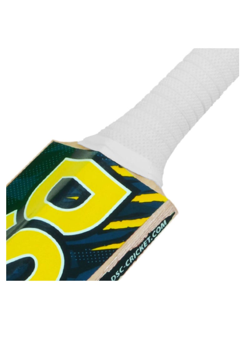 DSC - Roar Blast Cricket Bat | Material: Kashmir Willow | For All Round | Weight: 750 - 800gm | Cross Weave Tape on Edges | For Leather Ball | High Sweet Spot - Image 1