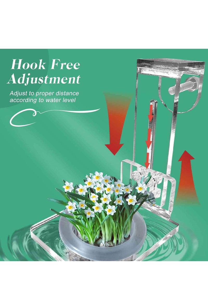 SYOSI Acrylic Aquarium Plant Holder, Hanging Planter Cups with Holes for Emersed Plants, Ideal for Aquascape Fish Tank Decorations  - Image 3