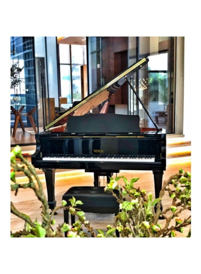 Yorx Grand Piano HG-152-EP Ebony Polish With Bench