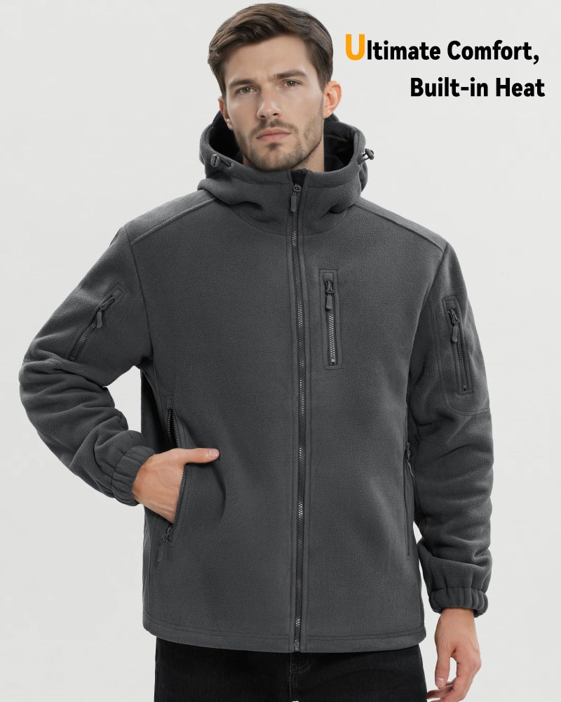 Wulcea Men Heated Graphene Fleece Jackets 12v Battery Pack Included Best Birthday Christmas Gift Ideas Boyfriend Husband Who Have Everything Unique Top Nice Gifts Cool Useful - Image 5