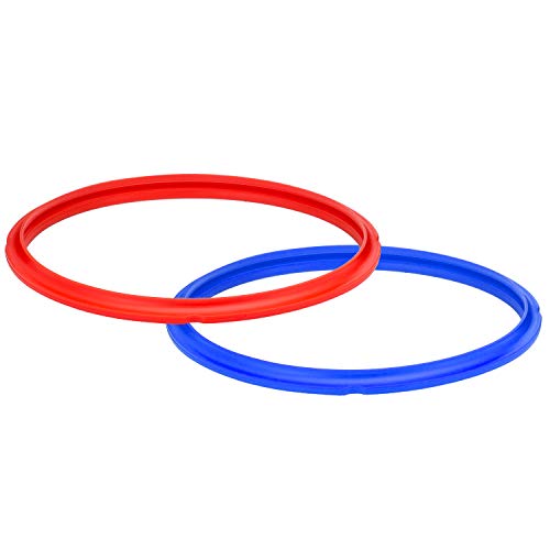 Instant Pot 2-Pack Sealing Ring 8-Qt, Inner Pot Seal Ring, Electric Pressure Cooker Accessories, Non-Toxic, BPA-Free, Replacement Parts, Red/Blue - Image 3