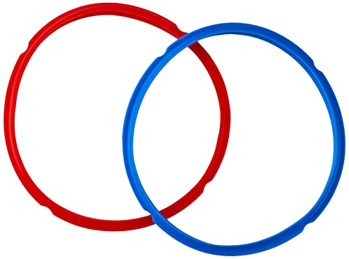 Instant Pot 2-Pack Sealing Ring 8-Qt, Inner Pot Seal Ring, Electric Pressure Cooker Accessories, Non-Toxic, BPA-Free, Replacement Parts, Red/Blue - Image 4