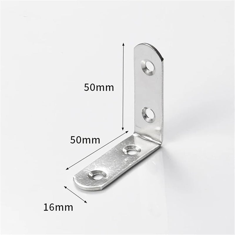 Stainless Steel L Type 90 Degree Right Angle Fixator Flat Straight Plate 16 x 50 - Image 3