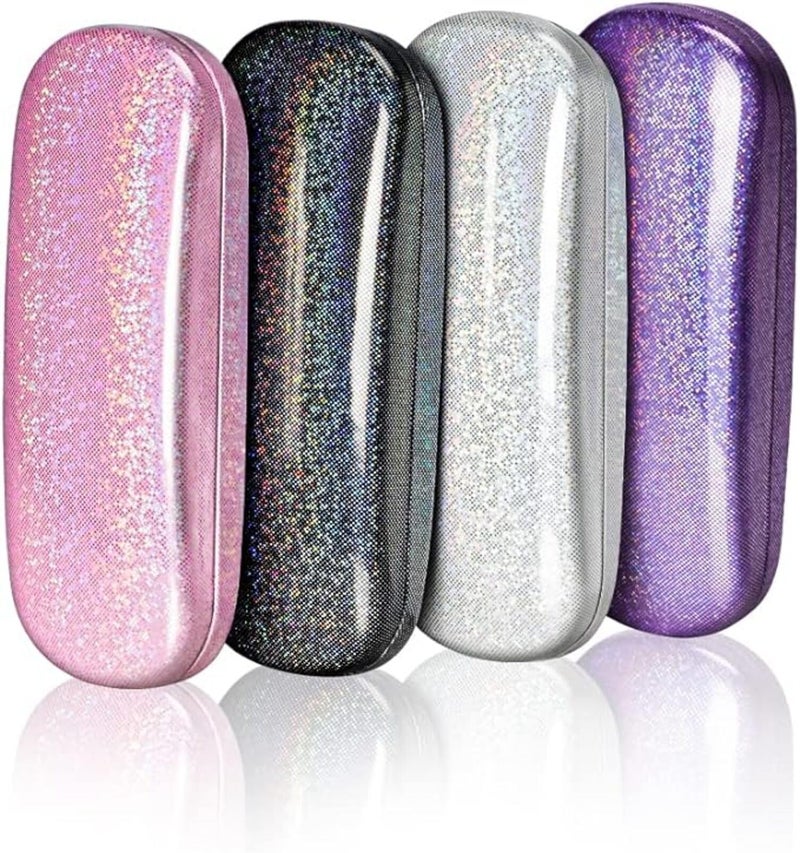 ZONLY Eyeglasses Case,(4 Piece) Unisex Hard Shell Eyeglasses Cases Protective Case For Glasse (Glitter) - Image 2